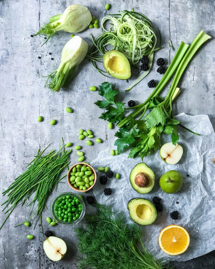 ingredienser grøn salat