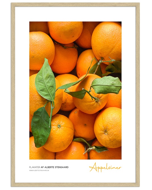 appelsin mad plakat