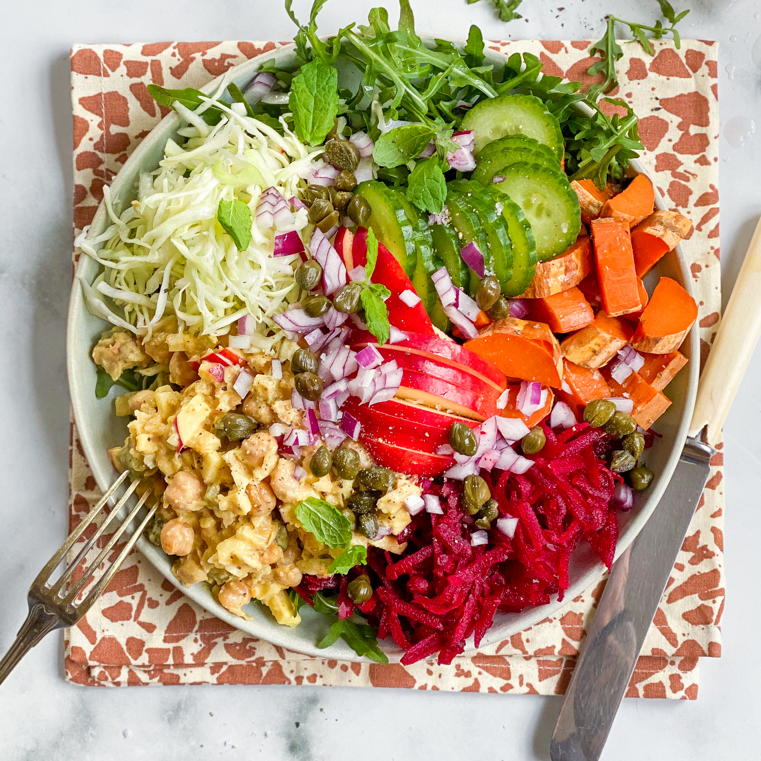 Vegansk tunsalat - Kikærtesalat