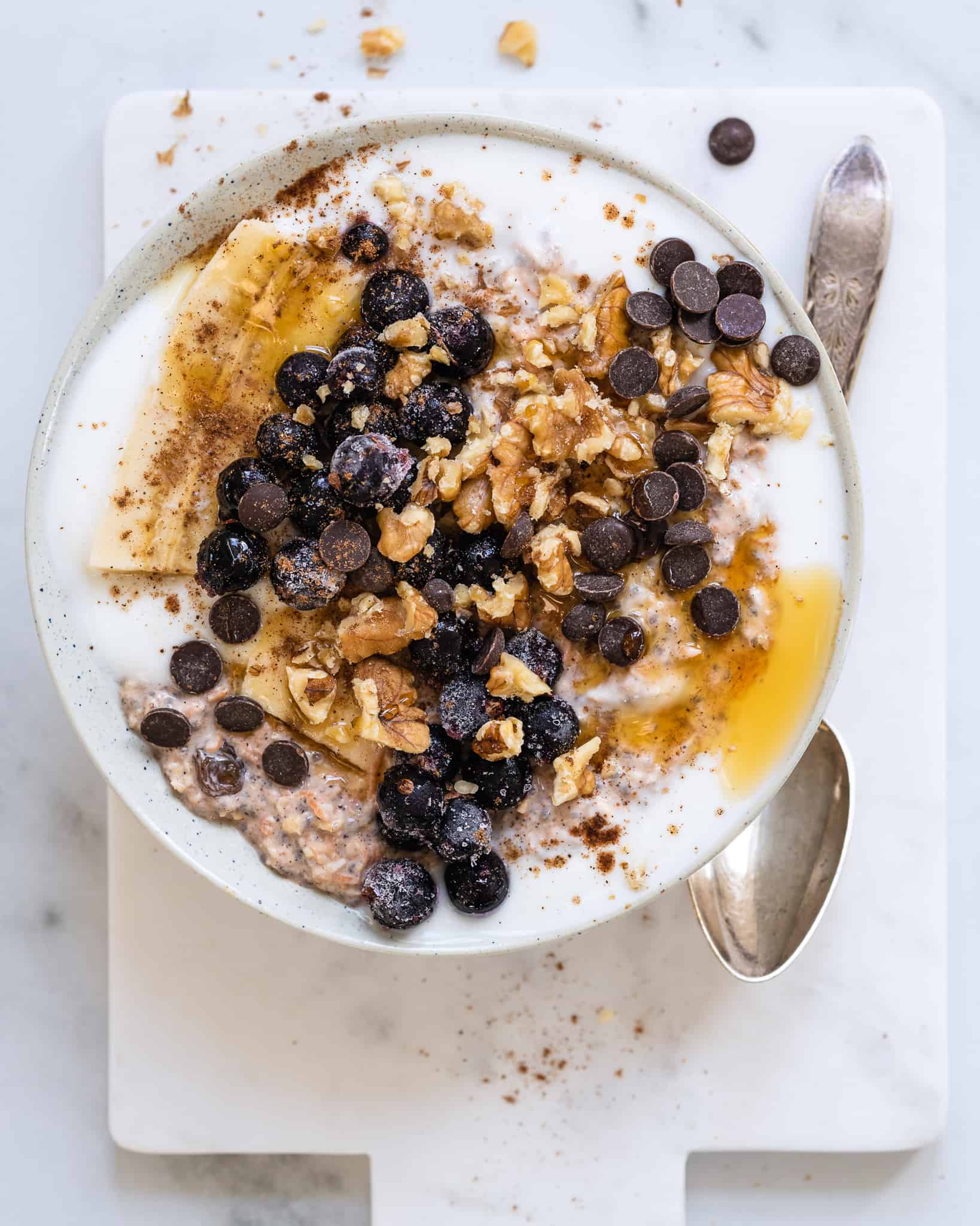 Overnight oats med gulerod
