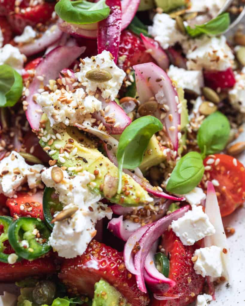 Avocado salat med feta