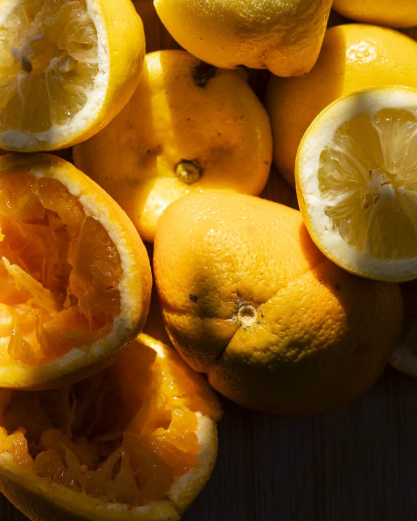 close up citroner
