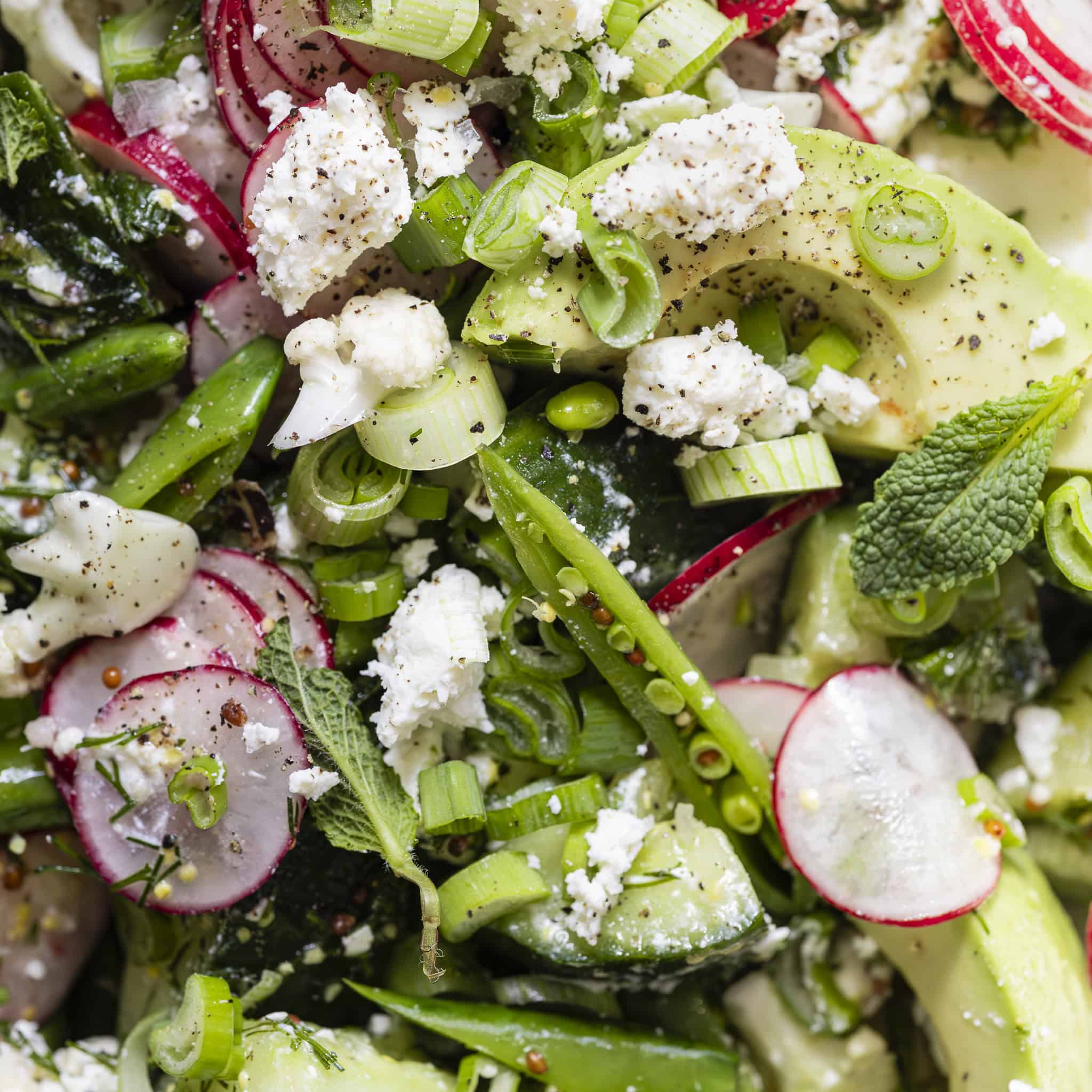 Grøn salat med feta-image