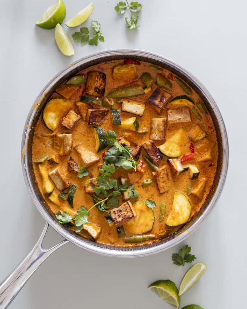 smagfuld vegetarisk panang curry