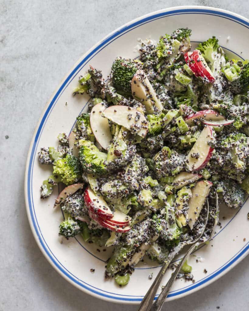 vegetarisk broccolisalat