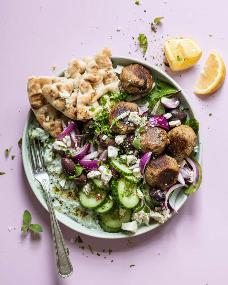 vegetar frikadeller med kikærter og aubergine