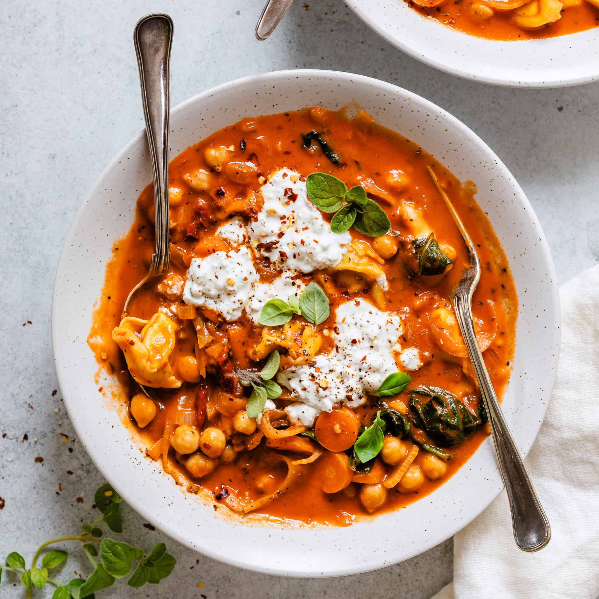 One pot tortellini suppe