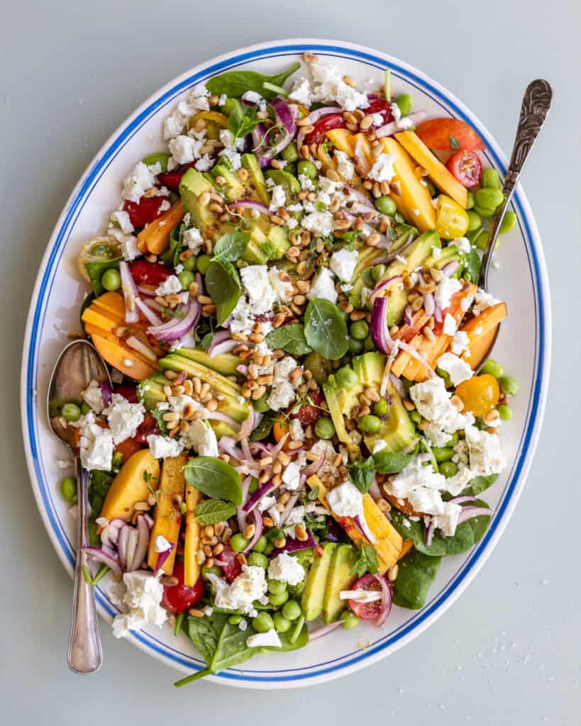 tomatsalat med feta og avocado