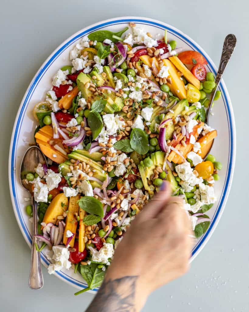 tomatsalat med feta og avocado
