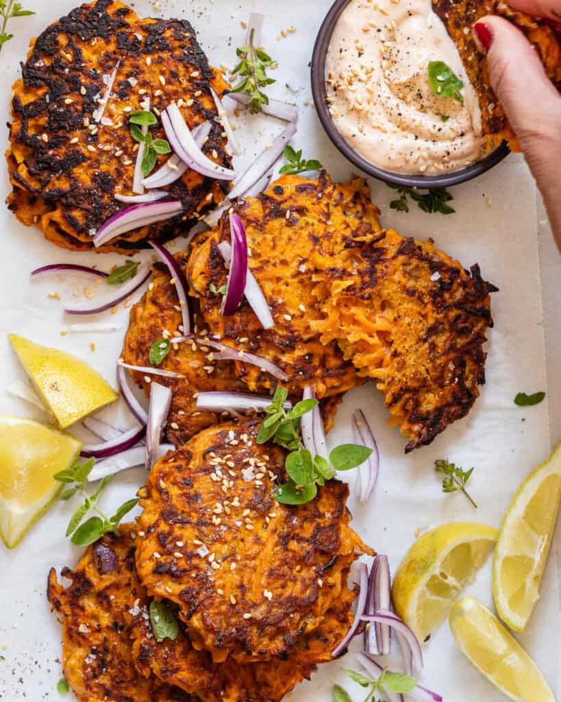 vegetariske gulerodsdeller