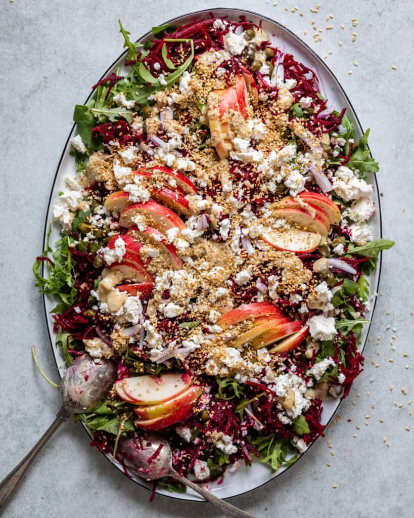 rødbedesalat med æble og feta