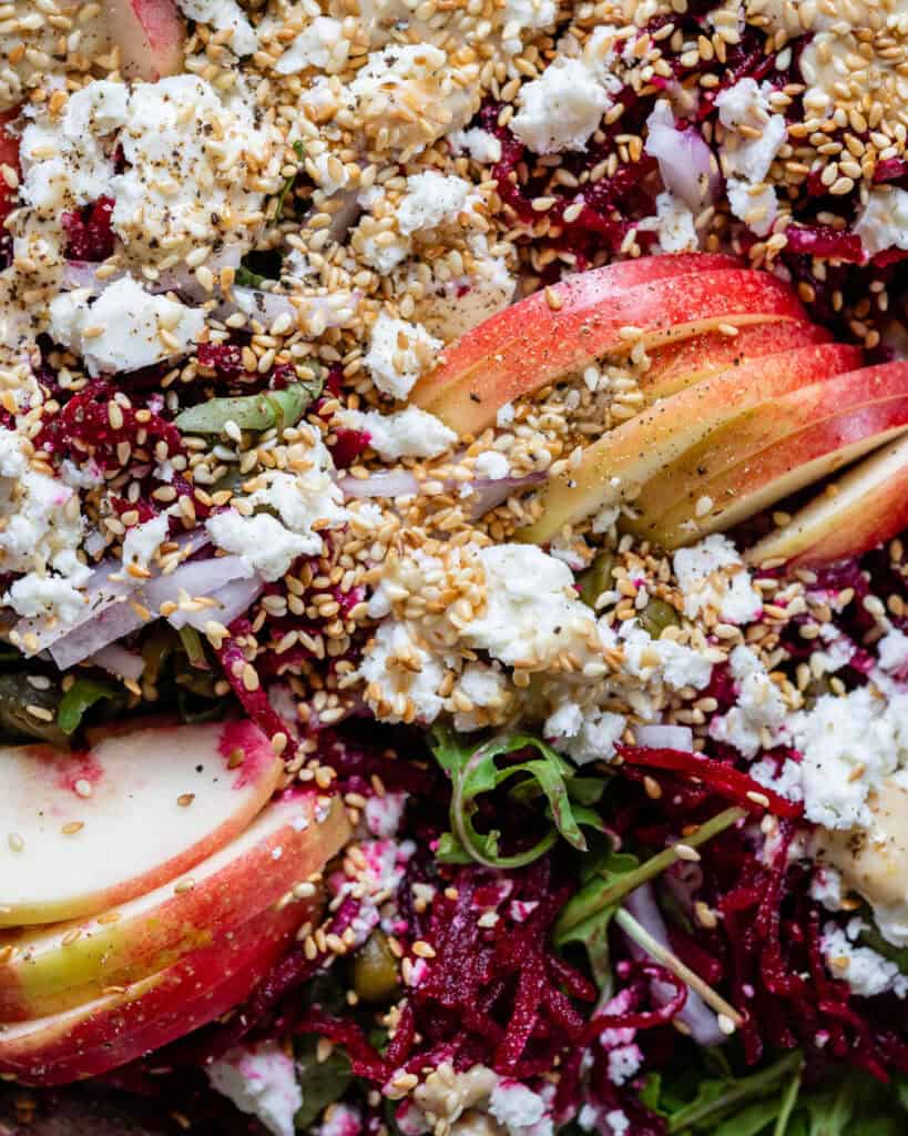 rødbedesalat med æble og feta