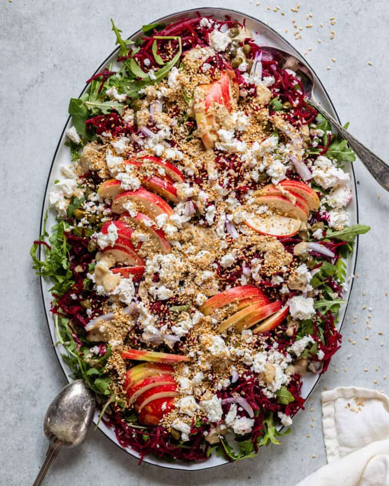 rødbedesalat med æble og feta
