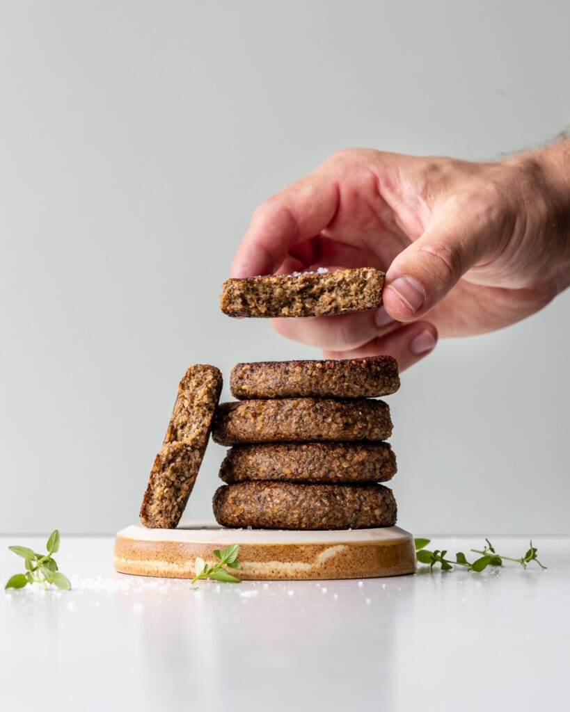 nemme vegetar frikadeller med svampe