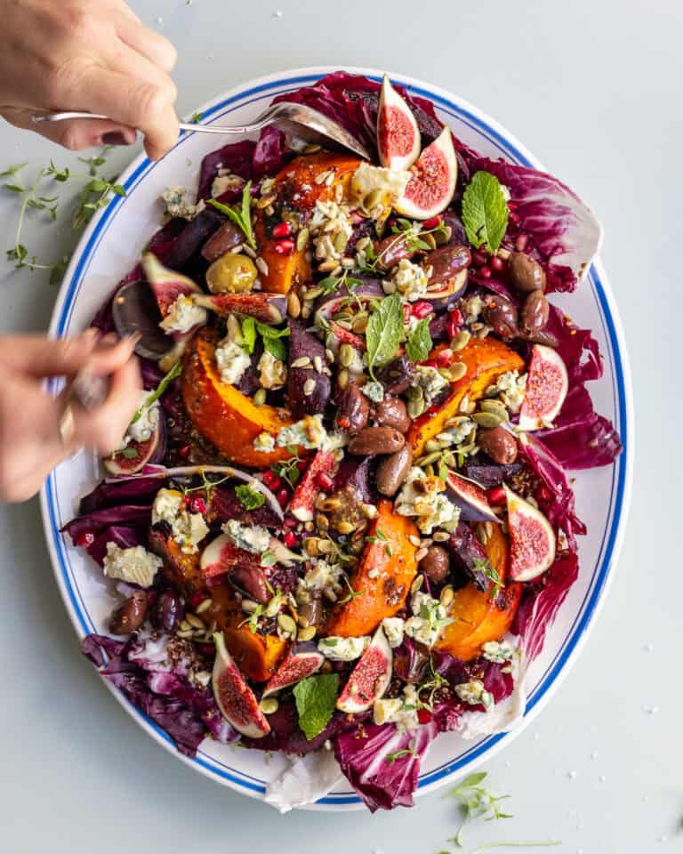 efterårssalat med græskar