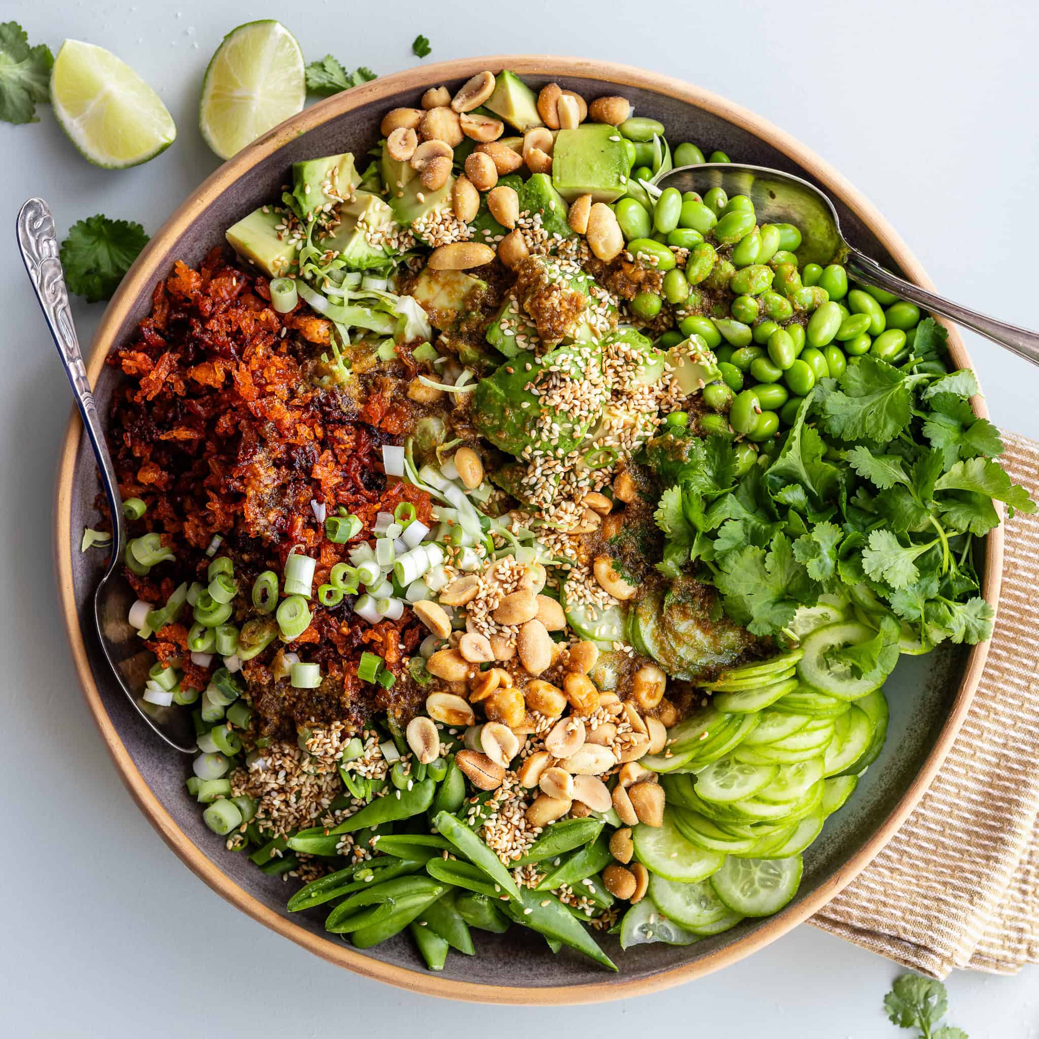 Asiatisk salat med crispy rice