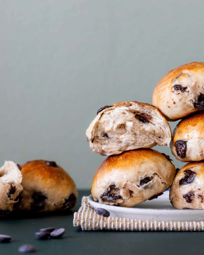 luftige veganske chokoladeboller