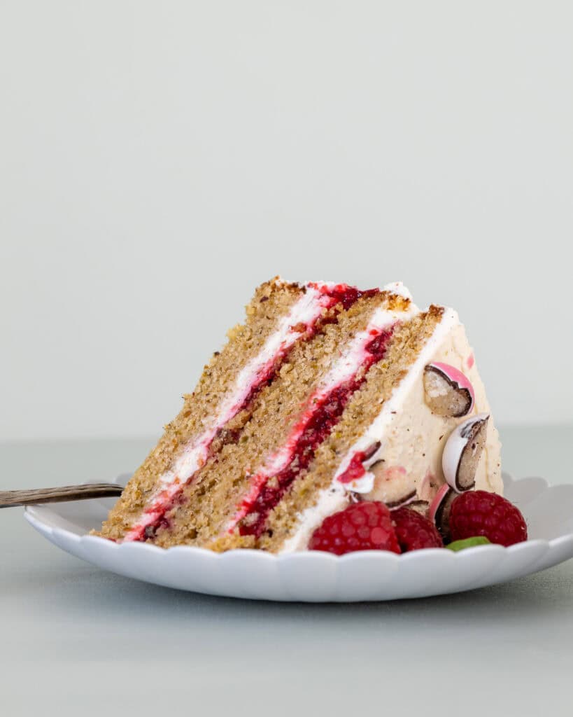 påskekage med hindbær og mascarpone