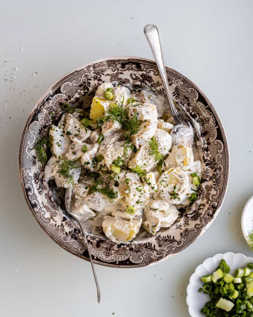 gammeldags kartoffelsalat med purløg