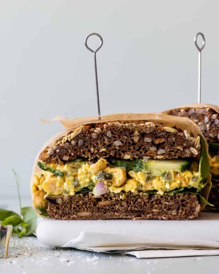 vegetarisk tunsalat med kikærter