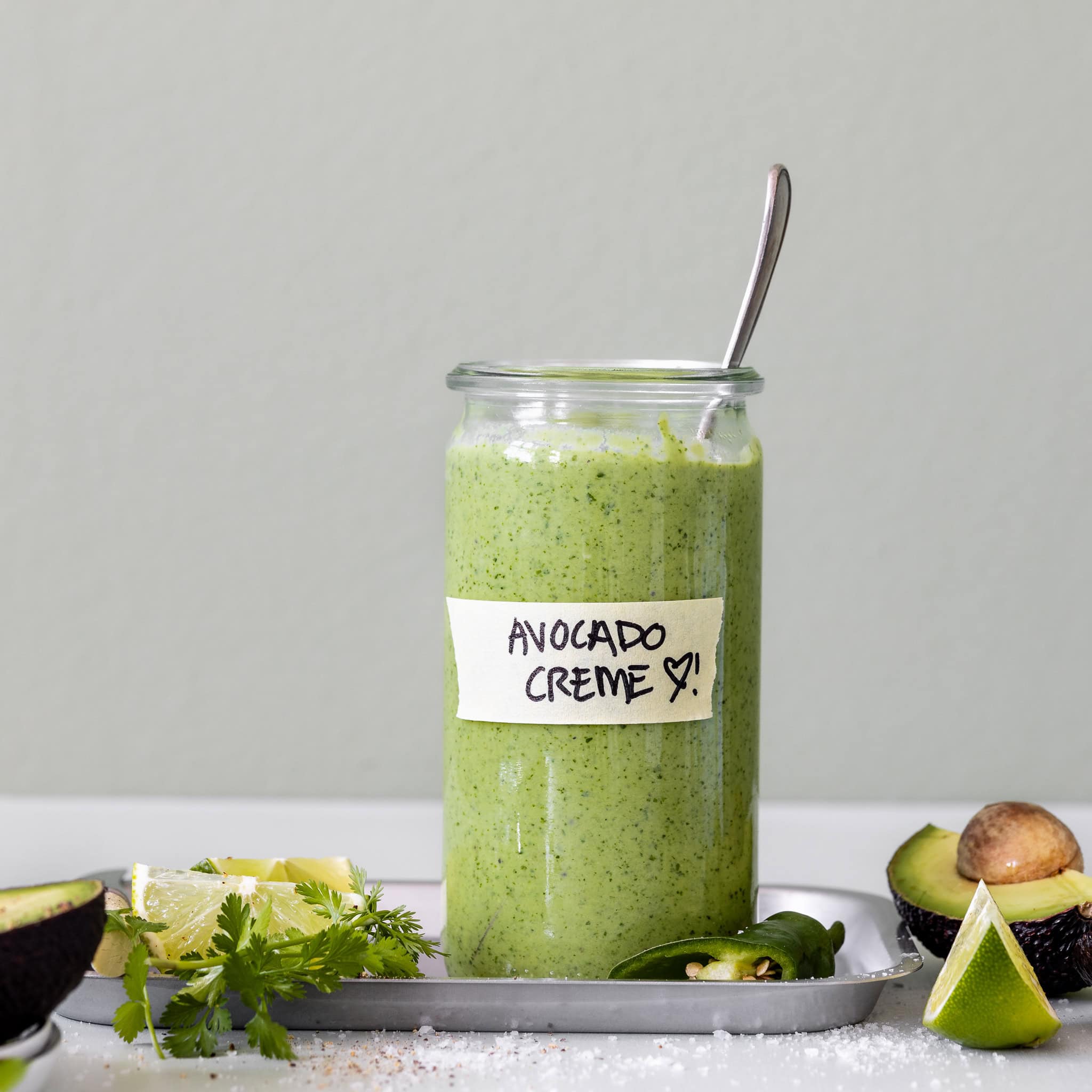 Avocado creme med lime og koriander