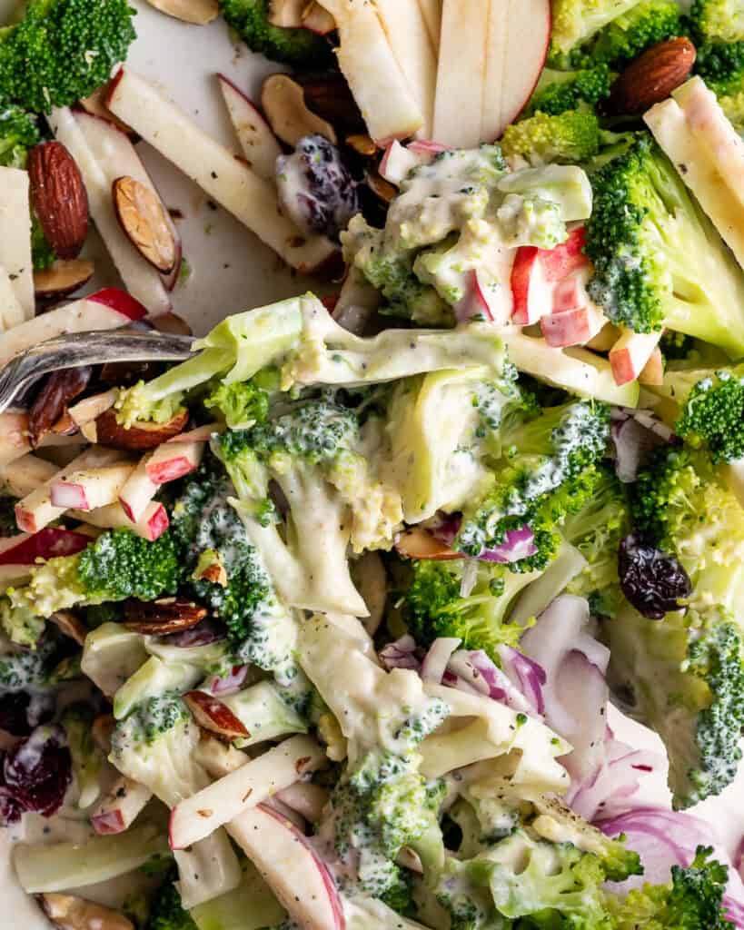nem broccolisalat med cremet dressing
