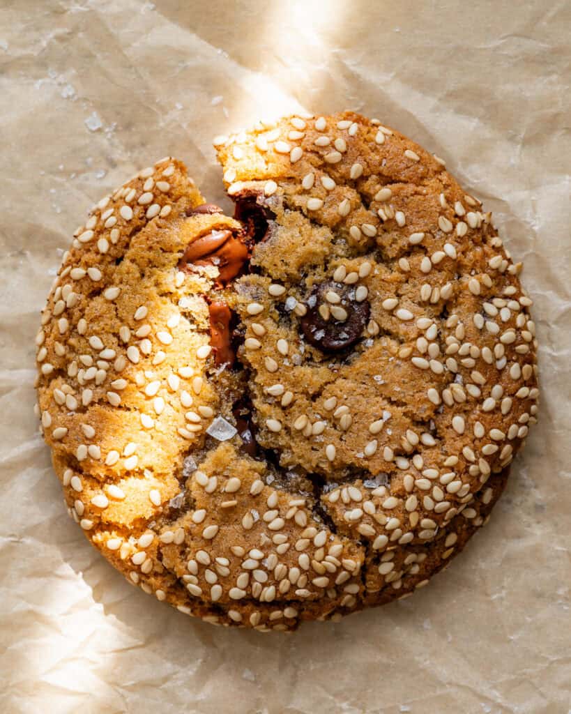 miso cookies med chokolade