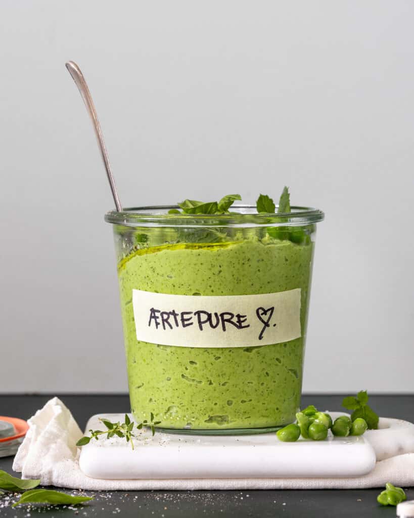 ærtepure med citron og krydderurter