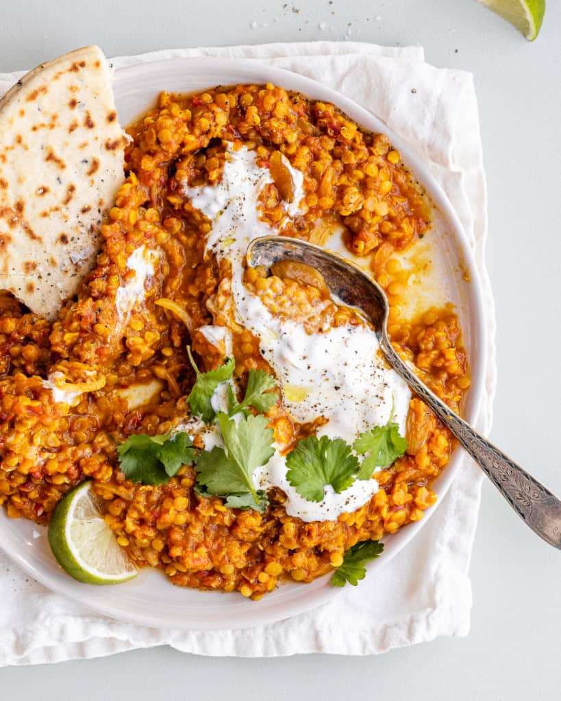 dahl med røde linser